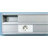 Planet-Wattohm Cable Trunking Logix Series Grey Aluminium W50mm x D50 mm x L2 m W50mm