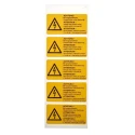 Idento Yellow Polyvinyl Chloride Safety Label même en position d'arrêt de l'interrupteur principal, ACHTUNG! Bei ESSW19052