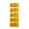 Idento Yellow Polyvinyl Chloride Safety Label même en position d'arrêt de l'interrupteur principal, ACHTUNG! Bei ESSW19052