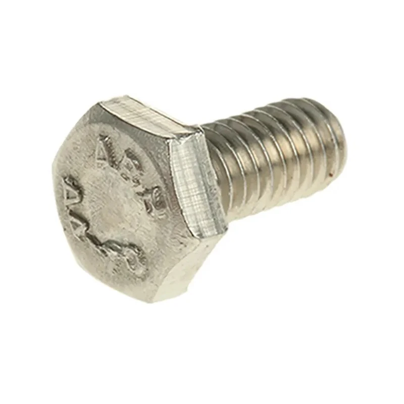 RS PRO Plain Stainless Steel Hex Bolt M4 x 8 mm DIN 933 316 A4 Stainless Steel 263-2104
