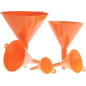 RS PRO Polypropylene Funnel Set of 5 Sizes 60 mm to 140 mm Orange 263-2637