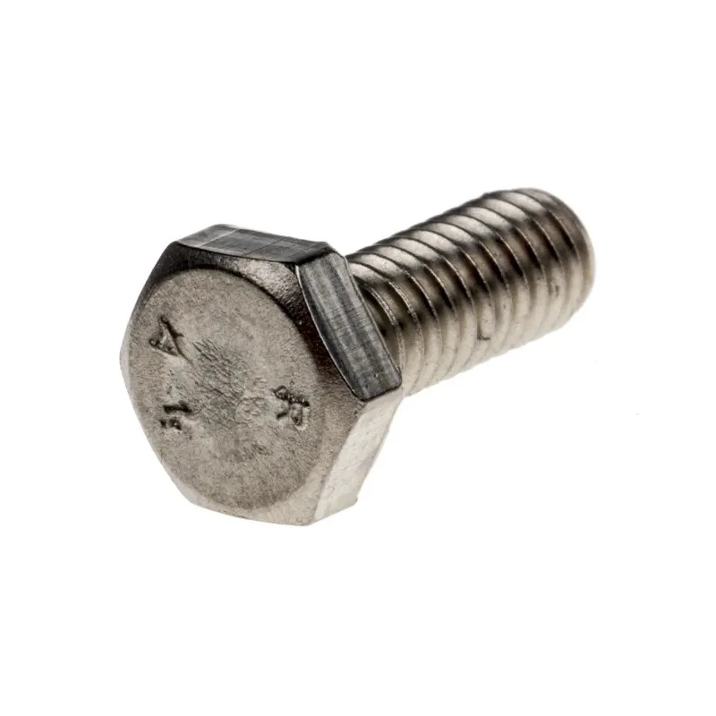 RS PRO Stainless Steel Hex Bolt M4 x 10 mm Plain Finish DIN 933 263-2110