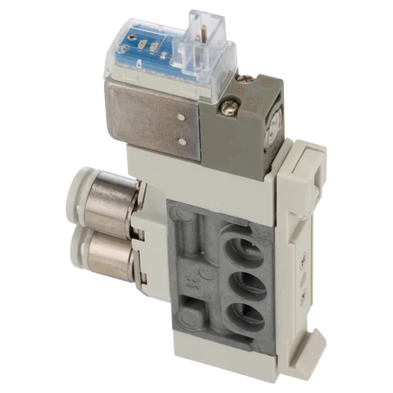 SMC Pneumatic Solenoid Valve 5/2 Solenoid Rc 6 mm One-Touch Fitting 24V DC 0.4W Die Cast Zinc Body  SY3000