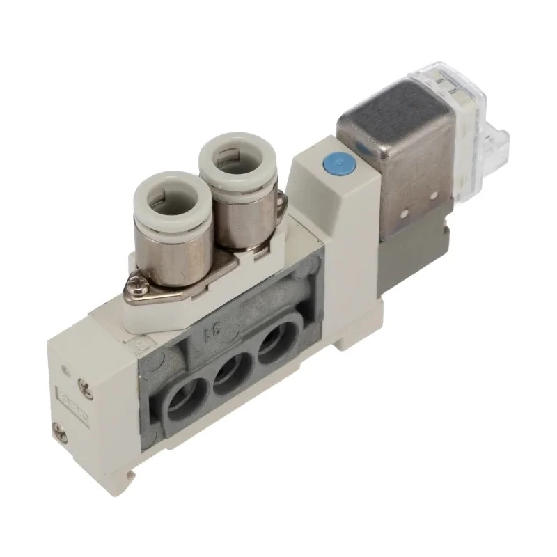 SMC Pneumatic Solenoid Valve 5/2 Solenoid Rc 6 mm One-Touch Fitting 24V DC 0.4W Die Cast Zinc Body  SY3000