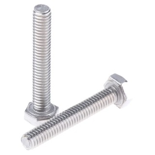 RS PRO Plain Stainless Steel Hex Bolt M4 x 25 mm 316 A4 DIN 933 263-2154