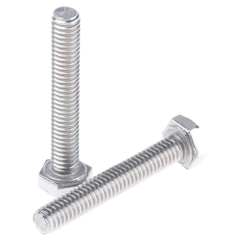 RS PRO Plain Stainless Steel Hex Bolt M4 x 25 mm 316 A4 DIN 933 263-2154