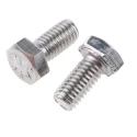 RS PRO Plain Stainless Steel Hex Bolt M5 x 10 mm DIN 933 316 A4 Stainless Steel 263-2198