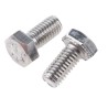 RS PRO Plain Stainless Steel Hex Bolt M5 x 10 mm DIN 933 316 A4 Stainless Steel 263-2198