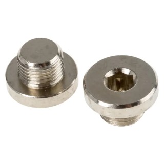 Legris Brass Corrosion Resistant Plug, Thread Size 1/8 in, Maximum Operating Pressure 60 bar, Operating 0919 00 10
