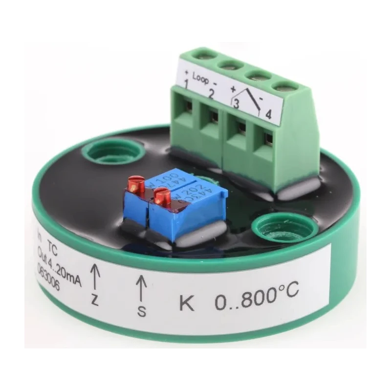 LKMelectronic Temperature Transmitter for K Type Thermocouple Input 35V, -40°C to 85°C LKM 101/K2
