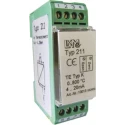 LKMelectronic Temperature Transmitter Thermocouple Input 35V, -40°C to 85°C, 4 to 20 mA Output LKM 211/K2