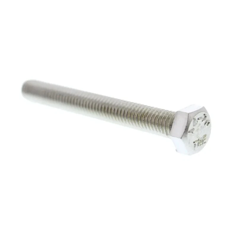 RS PRO Plain Stainless Steel Hex Bolt M5 x 40 mm DIN 933 316 A4 Stainless Steel 263-2255