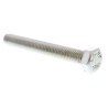 RS PRO Plain Stainless Steel Hex Bolt M5 x 40 mm DIN 933 316 A4 Stainless Steel 263-2255