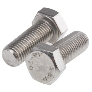 RS PRO Stainless Steel Hex Bolt M16 x 40 mm DIN 933 Corrosion Resistant 263-2277