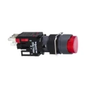 Schneider Electric Harmony XB6 Series Illuminated Push Button Switch, Spring Return, Panel Mount, 16 mm Cutout XB6AE4B2B