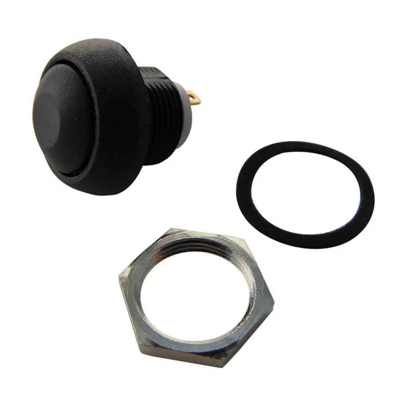 APEM IS Series Momentary Push Button Switch Panel Mount 13.6 mm Cutout SPST IP67 50V dc ISR3SAD200