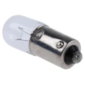 RS PRO BA9S Indicator Light Clear Lens 28V 2W 40mA T10 Tubular MCCT 3000h BA9S