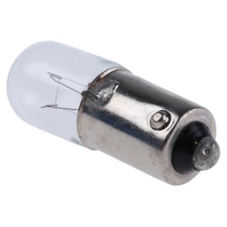 RS PRO BA9S Indicator Light Clear Lens 28V 2W 40mA T10 Tubular MCCT 3000h BA9S
