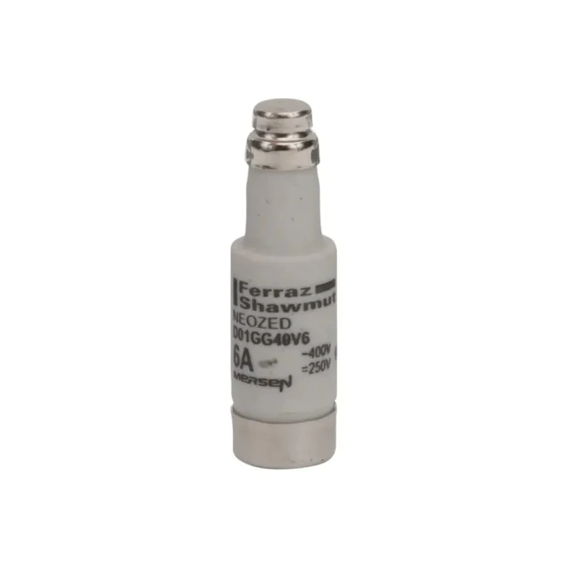 Mersen 6A 400V AC Ceramic Body D01 Neozed Fuse High Breaking Capacity B215695 / D01GG40V6