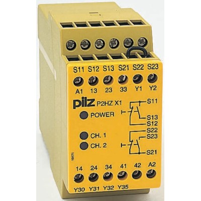 Pilz P2HZ X1, 115V AC Safety Relay with 3 Safety Contacts and 1 Auxiliary Contact P2HZ