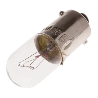 RS PRO BA9S Clear Indicator Light, 28V, 100mA, 1000h Lifespan BA9S