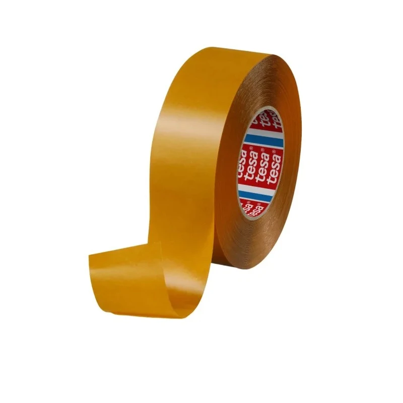 Tesa Transparent Double Sided Plastic Tape 50mm x 50m, Polypropylene Backing, Acrylic Adhesive, 13.5N/cm 51970-00016-00