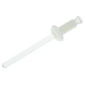 Essentra Nylon Clinch Rivet 4.8 mm, 11.2 mm Length, Polycarbonate Mandrel, Plain Finish 379-9674