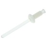 Essentra Nylon Clinch Rivet 4.8 mm, 11.2 mm Length, Polycarbonate Mandrel, Plain Finish 379-9674