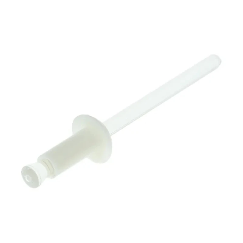 Essentra Nylon Clinch Rivet 4.8 mm, 11.2 mm Length, Polycarbonate Mandrel, Plain Finish 379-9674
