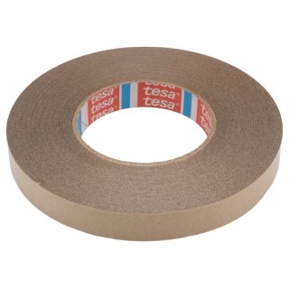 Tesa Transparent Double Sided Plastic Tape 19mm x 50m 0.22mm Thickness, 13.5N/cm Adhesion Strength, 50N/cm 51970-00022-00