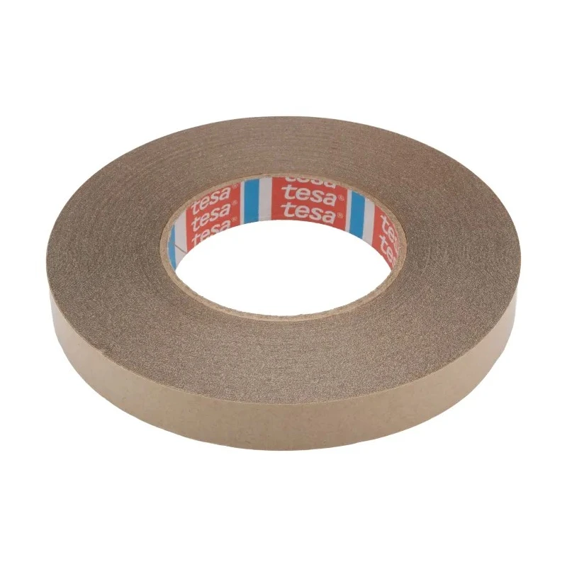 Tesa Transparent Double Sided Plastic Tape 19mm x 50m 0.22mm Thickness, 13.5N/cm Adhesion Strength, 50N/cm 51970-00022-00
