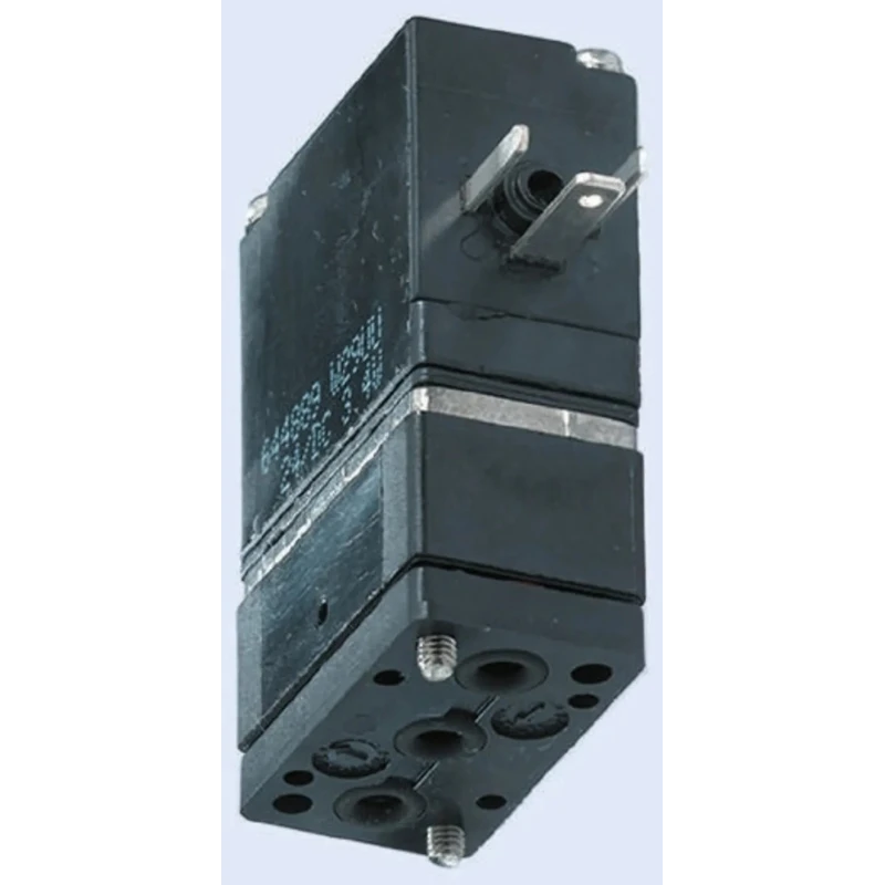 Burkert Solenoid Valve 2 Port 24V dc 1/8 in Inlet and Outlet Polyphenylene Sulfide Body 10 bar 150446