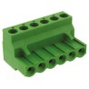TE Connectivity Buchanan Series Pluggable Terminal Block 6-Contact 5.08 mm Pitch Right Angle Mount 300V AC 15A 796634-6