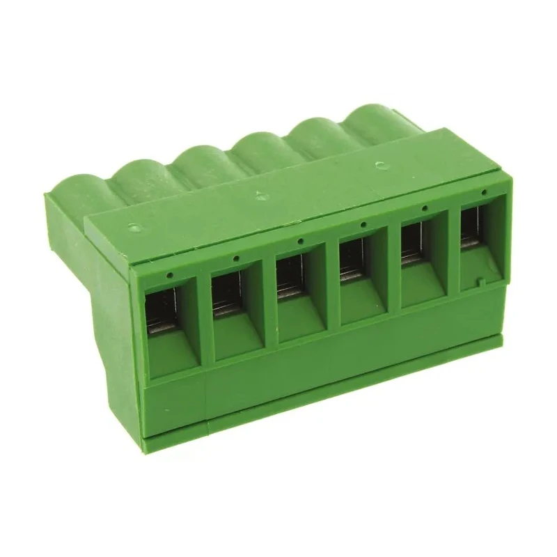 TE Connectivity Buchanan Series Pluggable Terminal Block 6-Contact 5.08 mm Pitch Right Angle Mount 300V AC 15A 796634-6