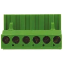 TE Connectivity Buchanan Series Pluggable Terminal Block 6-Contact 5.08 mm Pitch Right Angle Mount 300V AC 15A 796634-6