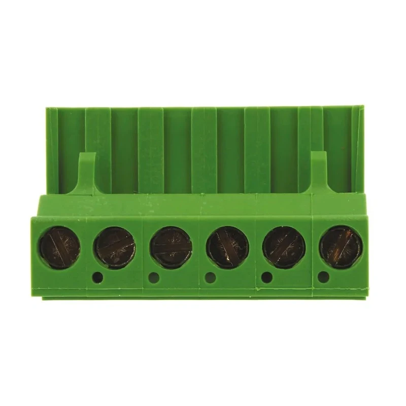 TE Connectivity Buchanan Series Pluggable Terminal Block 6-Contact 5.08 mm Pitch Right Angle Mount 300V AC 15A 796634-6