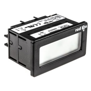 Red Lion Digital DC Voltmeter CUB4V000, LCD Display 3.5-Digits ±0.1 %, Cutout 68x33 mm, Depth 49.8 mm