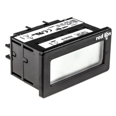 Red Lion Digital DC Voltmeter CUB4V000, LCD Display 3.5-Digits ±0.1 %, Cutout 68x33 mm, Depth 49.8 mm