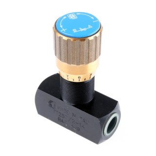 RS PRO In Line Mount Mounting Hydraulic Flow Control Valve, G Connection, 400 bar Pressure, 25 L/min Flow Rate 390-7673