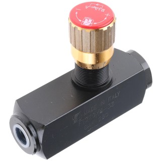 RS PRO Hydraulic Flow Control Valve In Line Mounting G Thread 3/8 in Port 25L/min 390-7869