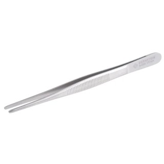 Bernstein 145mm Stainless Steel Rounded ESD Safe Tweezer 5-036