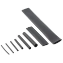 RS PRO TE Connectivity Heat Shrink Tubing Black Flame Retardant Polyolefin 2:1 Ratio RNF-100-KIT-BLACK