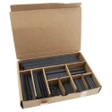 RS PRO TE Connectivity Heat Shrink Tubing Black Flame Retardant Polyolefin 2:1 Ratio RNF-100-KIT-BLACK