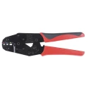RS PRO Ratchet Crimp Tool for Insulated DIN Terminals Red, Yellow, Blue 399-2019
