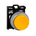 Eaton RMQ Titan M22 Series Yellow Momentary Push Button Head, 22 mm Cutout, IP69K 78635793 M22-DH-Y+M22-A