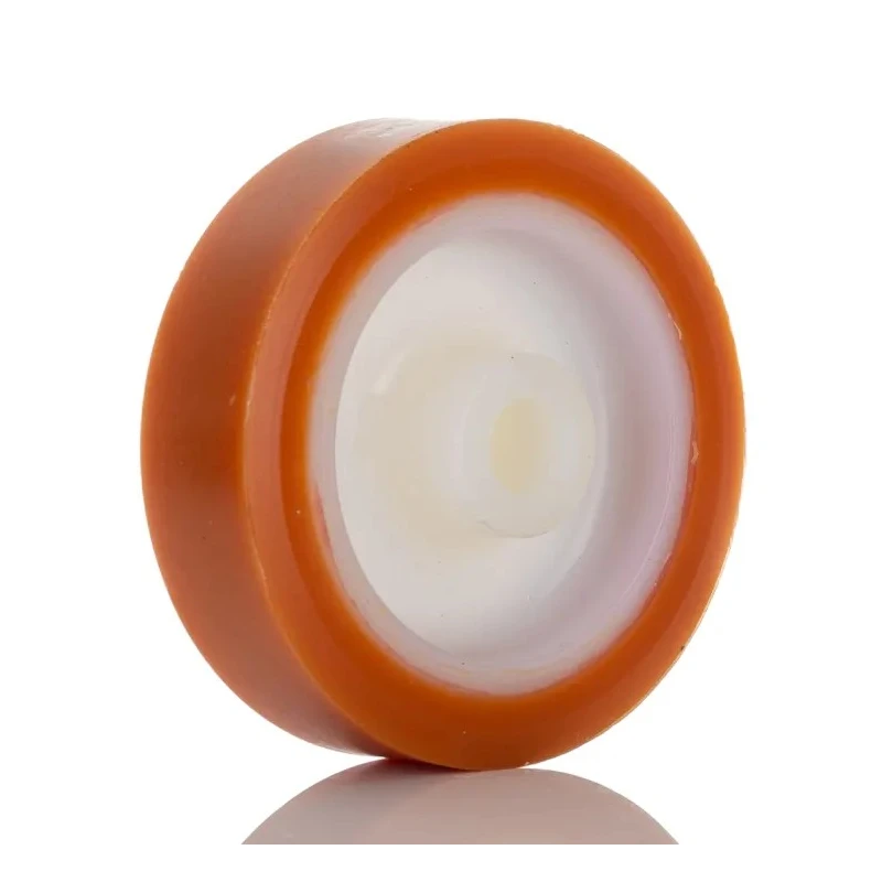 LAG Orange, White Polyurethane Medium Duty Trolley Wheel, 100 mm Diameter, 200 kg Load Capacity 4521