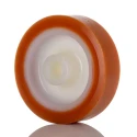 LAG Orange, White Polyurethane Medium Duty Trolley Wheel, 100 mm Diameter, 200 kg Load Capacity 4521
