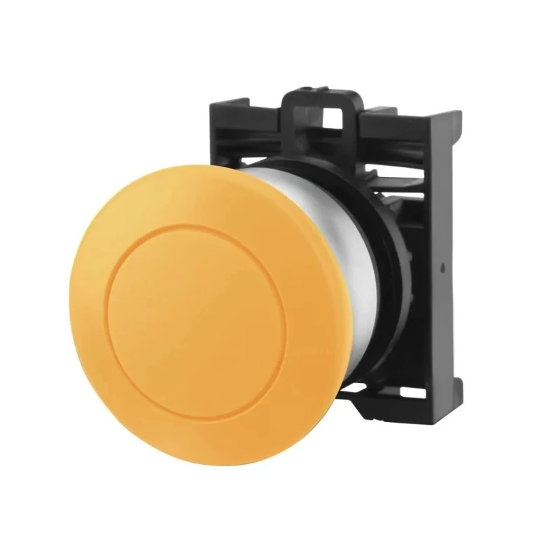 Eaton RMQ Titan M22 Series Yellow Maintained Push Button Head 22 mm Cutout IP69K 78635846 M22-DRP-Y+M22-A