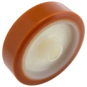 LAG Orange White Polyurethane Trolley Wheel 150mm Diameter 40mm Width 400kg Load Capacity 4523