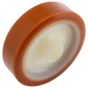 LAG Orange White Polyurethane Trolley Wheel 150mm Diameter 40mm Width 400kg Load Capacity 4523